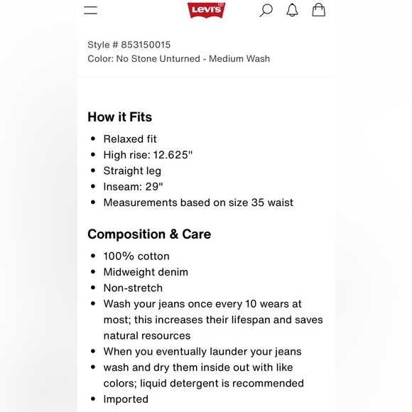 ❤️Sold ❤️ Levi’s | Vintage Style Woman’s Overalls - Picture 10 of 10